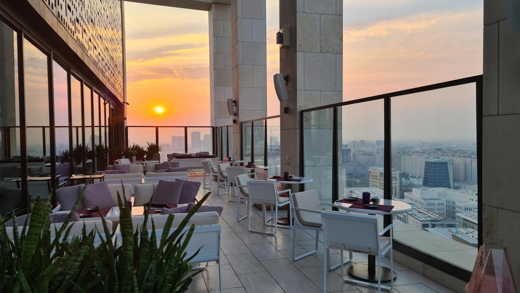 Hotel Park Hyatt Doha, Msheireb Downtown Esterno foto View from the rooftop bar